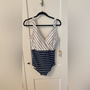 NWT nautical striped one piece